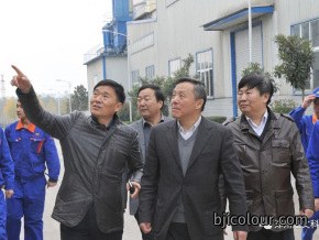 时任中国建筑材联合会会长徐永模莅临公司指导工作